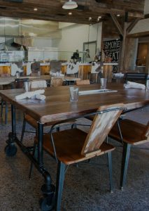 Rustic Restaurant Tables