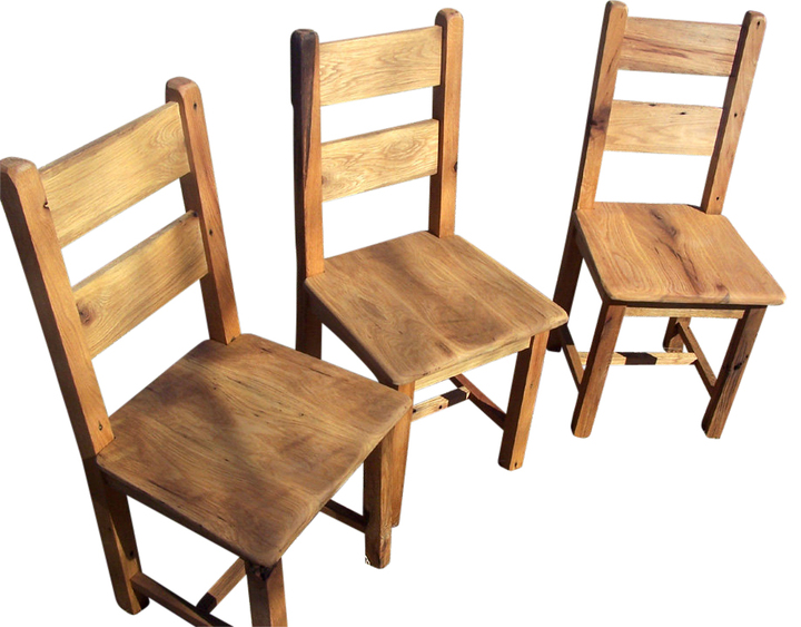 Reclaimed Antique Oak Farmhouse Dining, Oak Farmhouse Chairs